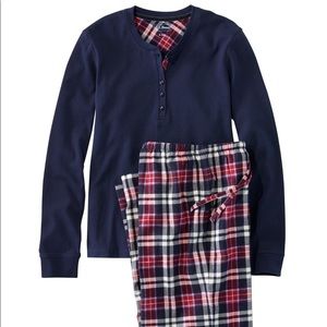 L.L BEAN Cozy Pajama Set in Bright Navy